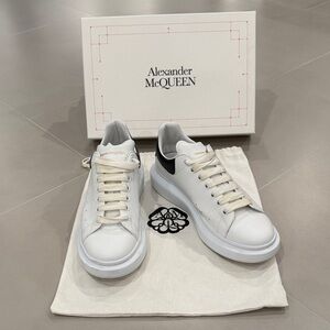 Alexander McQueen White and Black Sneakers
